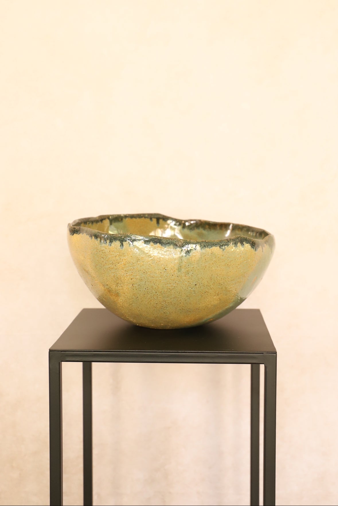 Fuente cerámica verde