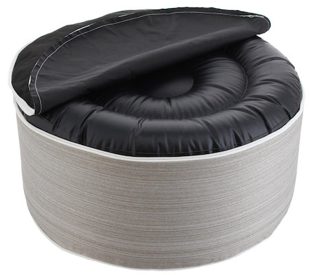Pouf Icalma inflable gris - Couzy